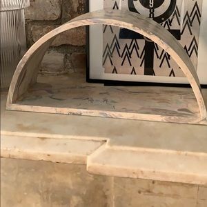 Marble floating wall shelf